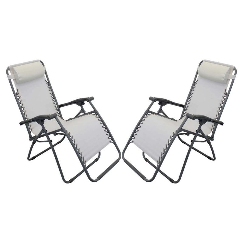 DIVES - sdraio mare prendisole pieghevole set da 2