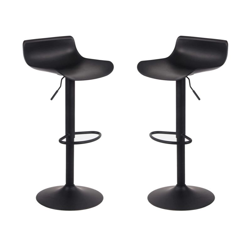 IAGO - sgabello alto in acciaio set da 2