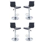 BAYEL - sgabello alto in acciaio set da 4