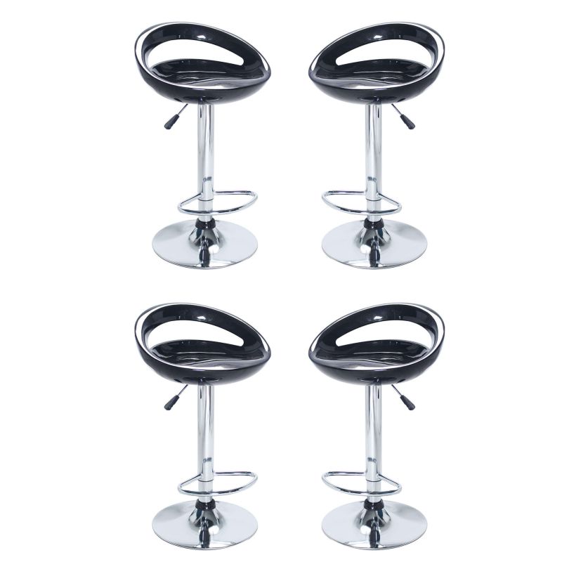 GALTERO - sgabello alto in acciaio set da 4