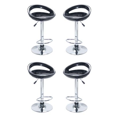 GALTERO - sgabello alto in acciaio set da 4