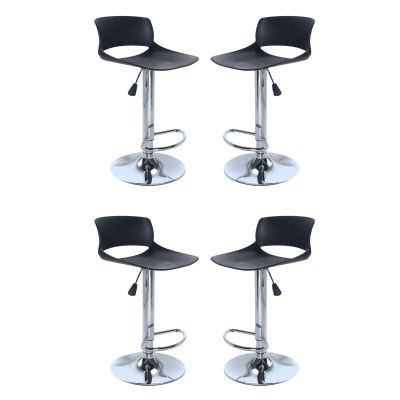 HECTOR - sgabello alto in acciaio set da 4