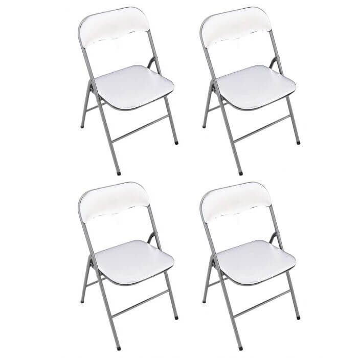 LUCIE - sedia pieghevole salvaspazio set da 4 opaca