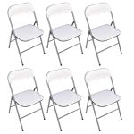 LUCIE - sedia pieghevole salvaspazio set da 6 opaca