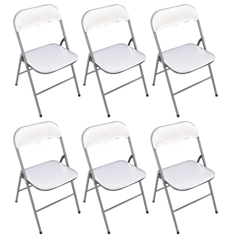 LUCIE - sedia pieghevole salvaspazio set da 6 opaca