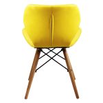 NAOMIE - sedia moderna in ecopelle e legno set da 2