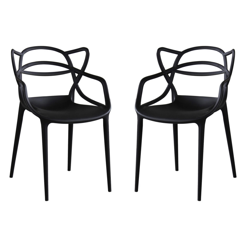 LALU - sedia in plastica set da 2