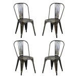 AGATHA - sedia industrial set da 4