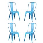 AGATHA - sedia industrial set da 4