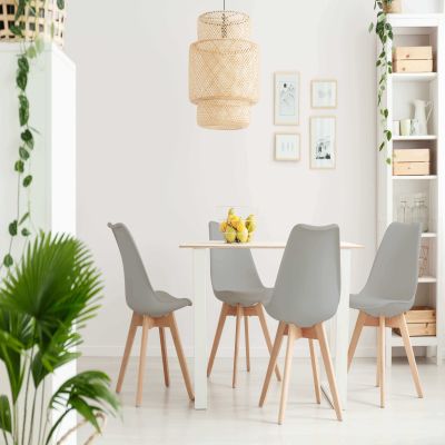 MARGOT - sedia nordica imbottita set da 4