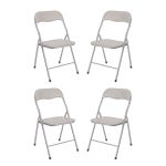 LUCIE - sedia pieghevole salvaspazio set da 4 opaca