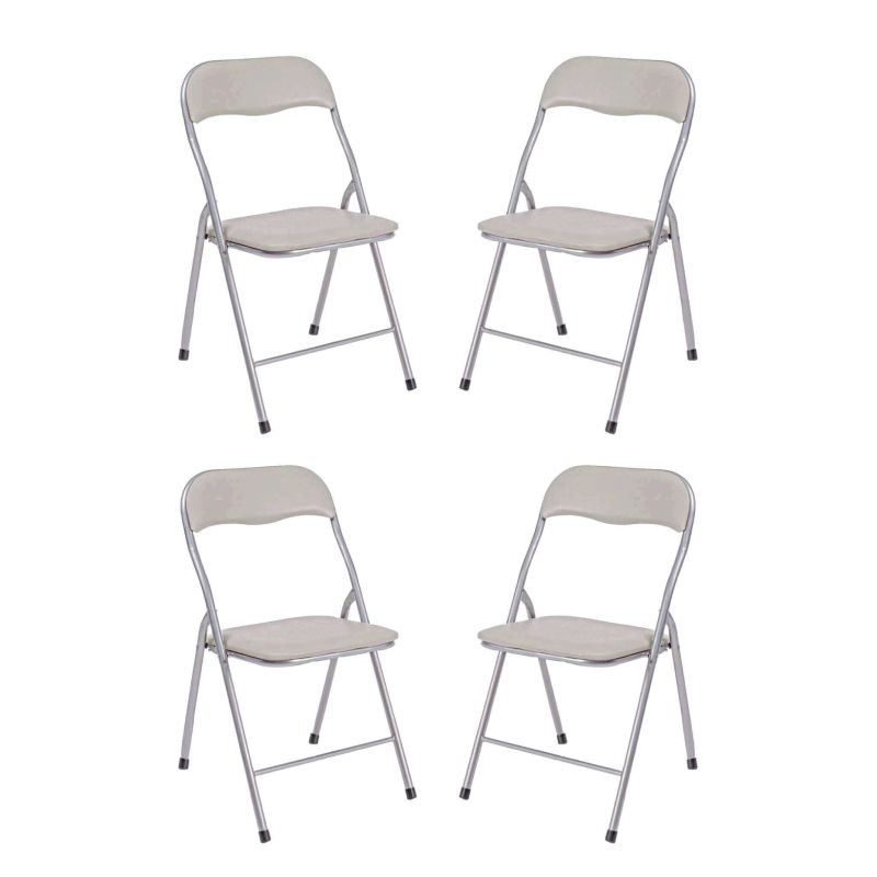 LUCIE - sedia pieghevole salvaspazio set da 4 opaca
