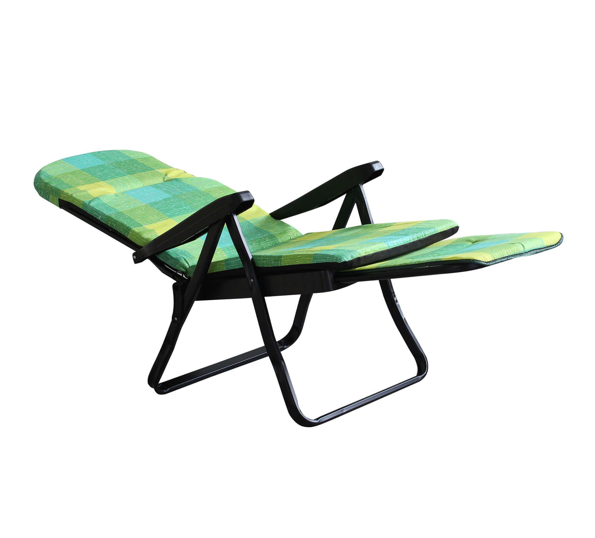 SoBuy Poltrona Dondolo, Sdraio Relax, Sedia A Sdraio, Con Poggiatesta Verde Ogs28 Gr