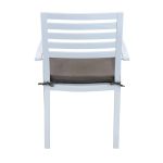 DEXTER - set tavolo in alluminio cm 200/300 x 100 x 74 h con 10 poltrone Dexter