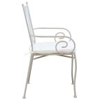 VENTUS - set tavolo in ferro cm 160 x 90 x 74 h con 4 poltrone Ventus