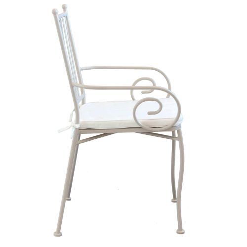 VENTUS - set tavolo in ferro cm 160 x 90 x 74 h con 4 poltrone Ventus