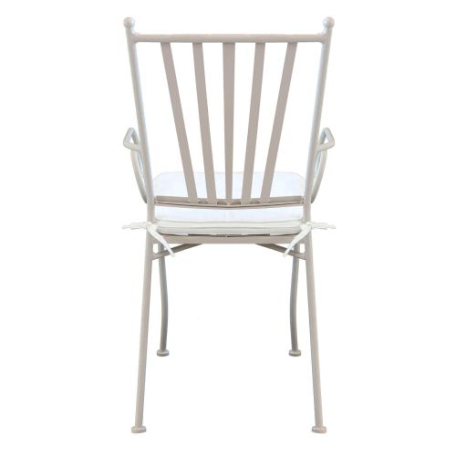 VENTUS - set tavolo in ferro cm 160 x 90 x 74 h con 4 poltrone Ventus