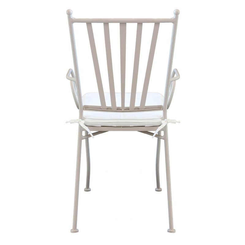 VENTUS - set tavolo in ferro cm 160 x 90 x 74 h con 4 poltrone Ventus