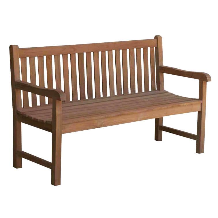 LIGULA - panca da giardino in legno di teak 3 posti