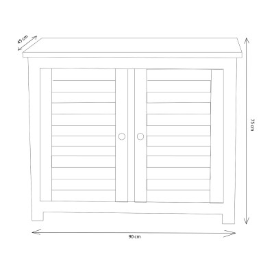 PARADIGMA - mobile da giardino in legno di teak