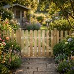 cancello da giardino in legno di pino impregnato in autoclave 100 x 100 cm