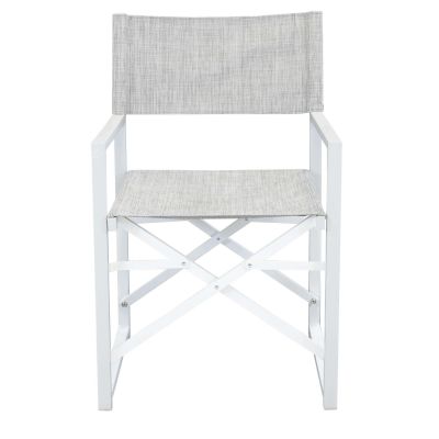 DEXTER - set tavolo in alluminio cm 200/300 x 100 x 74 h con 8 poltrone Carpenter