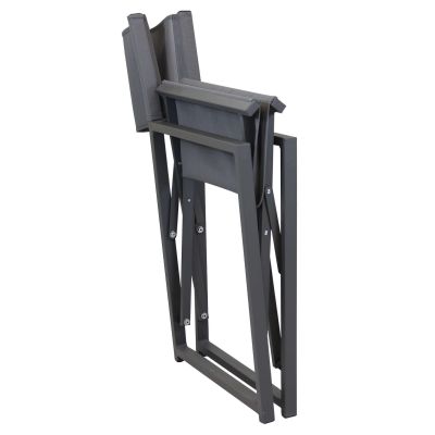 DEXTER - set tavolo in alluminio cm 200/300 x 100 x 74 h con 6 poltrone Carpenter