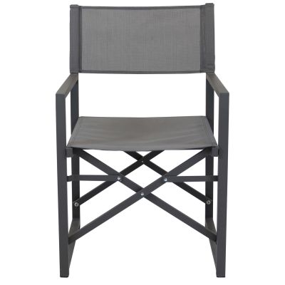 DEXTER - set tavolo in alluminio cm 200/300 x 100 x 74 h con 6 poltrone Carpenter