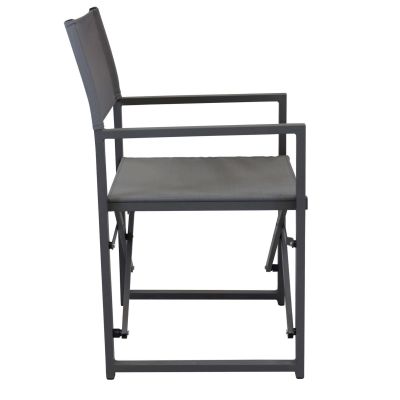 DEXTER - set tavolo in alluminio cm 200/300 x 100 x 74 h con 6 poltrone Carpenter