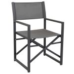 DEXTER - set tavolo in alluminio cm 200/300 x 100 x 74 h con 6 poltrone Carpenter