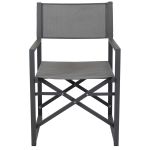 DEXTER - set tavolo in alluminio cm 200/300 x 100 x 74 h con 6 poltrone Carpenter