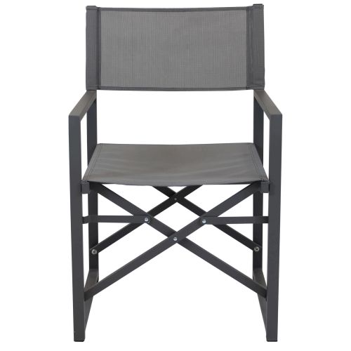 DEXTER - set tavolo in alluminio cm 200/300 x 100 x 74 h con 6 poltrone Carpenter