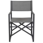 DEXTER - set tavolo in alluminio cm 200/300 x 100 x 74 h con 8 poltrone Carpenter