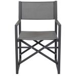 DEXTER - set tavolo in alluminio cm 200/300 x 100 x 74 h con 10 poltrone Carpenter