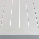 DEXTER - set tavolo in alluminio cm 200/300 x 100 x 74 h con 10 poltrone Dexter