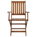 DRESDA - poltrona da giardino pieghevole in legno massiccio di acacia