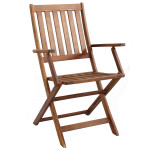 DRESDA - poltrona da giardino pieghevole in legno massiccio di acacia