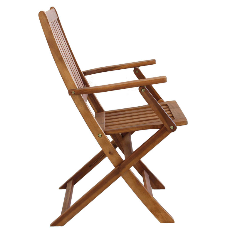 DRESDA - poltrona da giardino pieghevole in legno massiccio di acacia