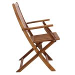 DRESDA - poltrona da giardino pieghevole in legno massiccio di acacia