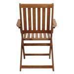 DRESDA - poltrona da giardino pieghevole in legno massiccio di acacia