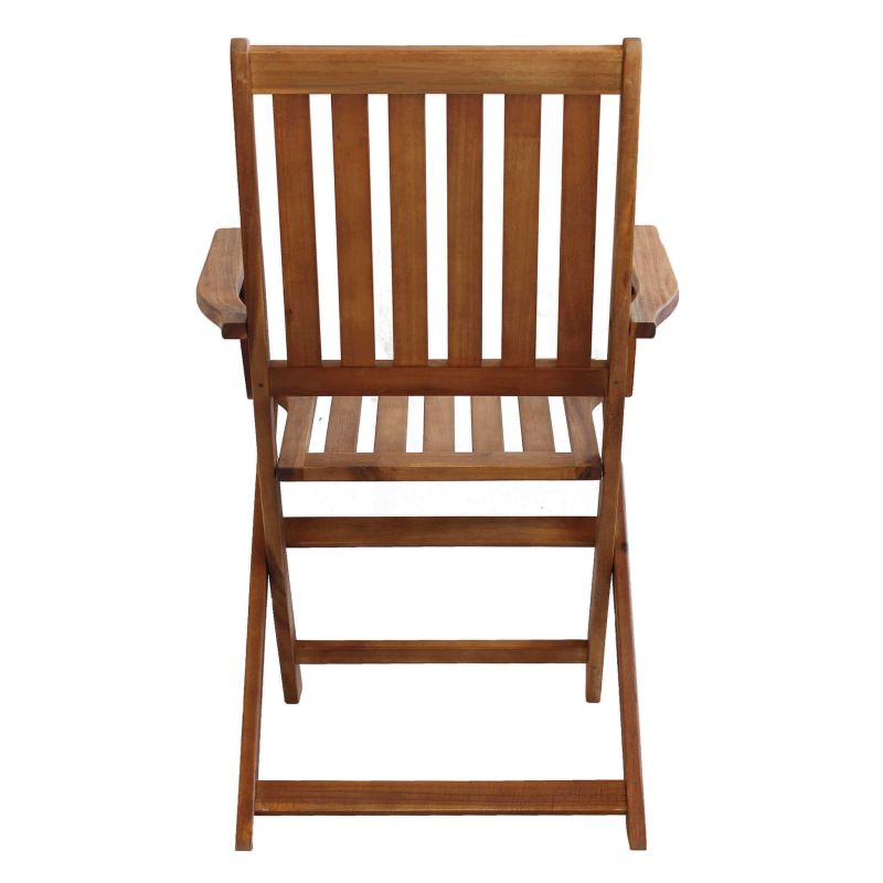 DRESDA - poltrona da giardino pieghevole in legno massiccio di acacia