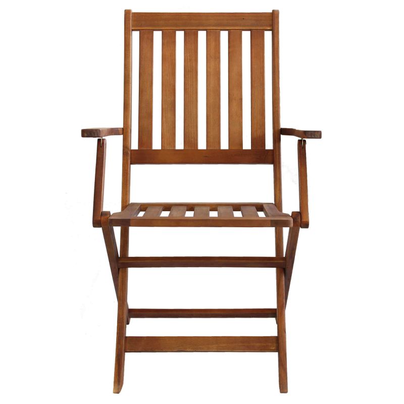 DRESDA - poltrona da giardino pieghevole in legno massiccio di acacia