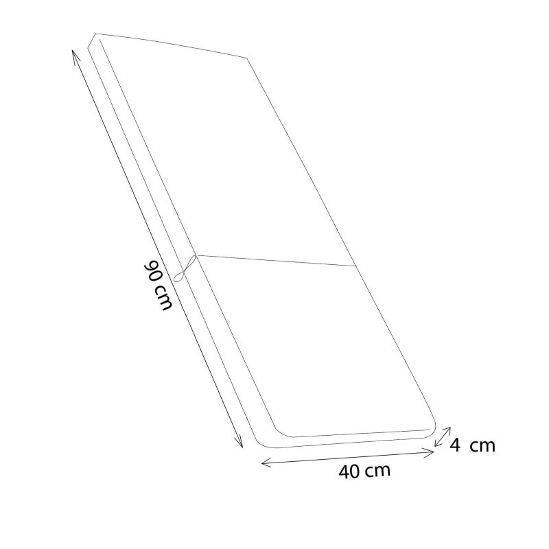 SANATY - cuscino medio con doppia cucitura idrorepellente
