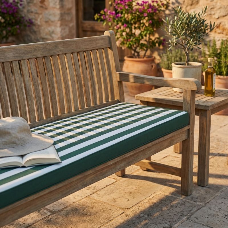 FLATTY - cuscino 110 con doppia cucitura idrorepellente a righe