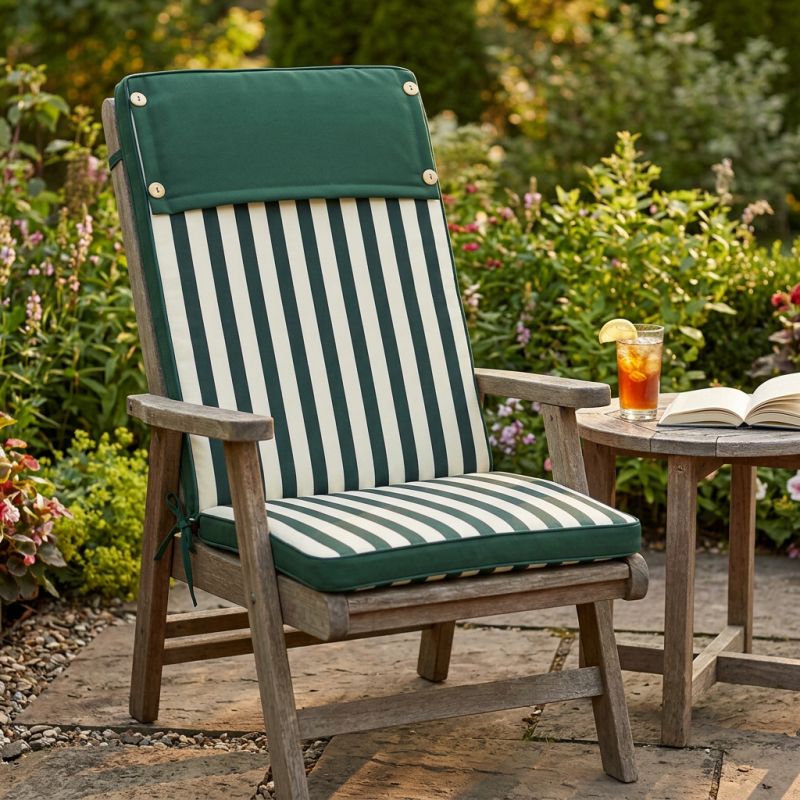 TOPPY - cuscino alto con doppia cucitura idrorepellente a righe