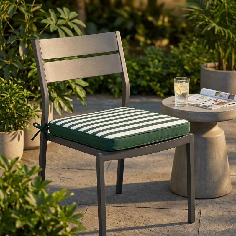 SERIUS - Cuscino per seduta idrorepellente a righe