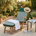 STRAND - cuscino sdraio con doppia cucitura idrorepellente a righe