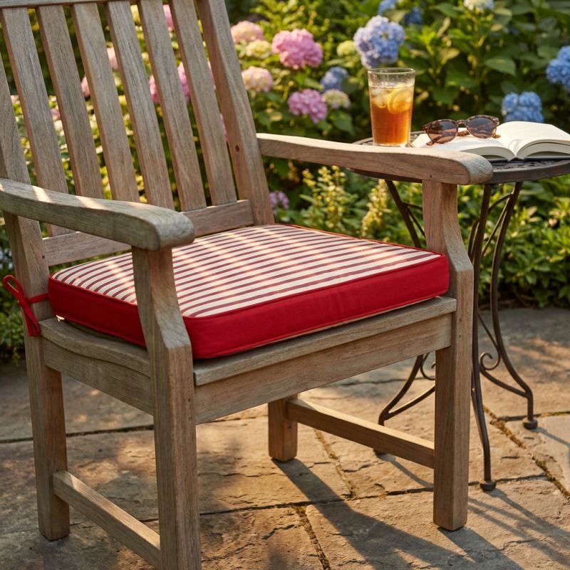 MADDY - Cuscino per seduta idrorepellente a righe