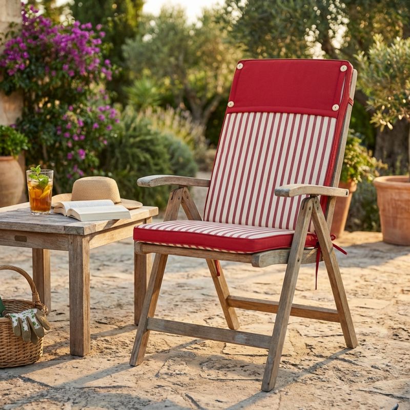 TOPPY - cuscino alto con doppia cucitura idrorepellente a righe