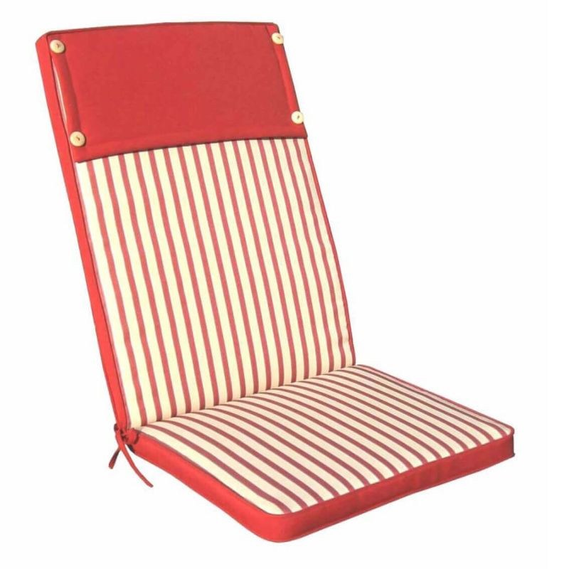 TOPPY - cuscino alto con doppia cucitura idrorepellente a righe